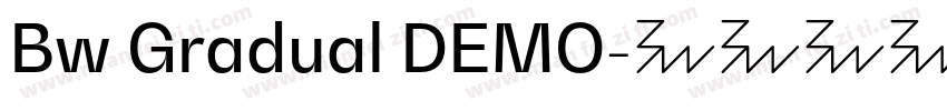 Bw Gradual DEMO字体转换